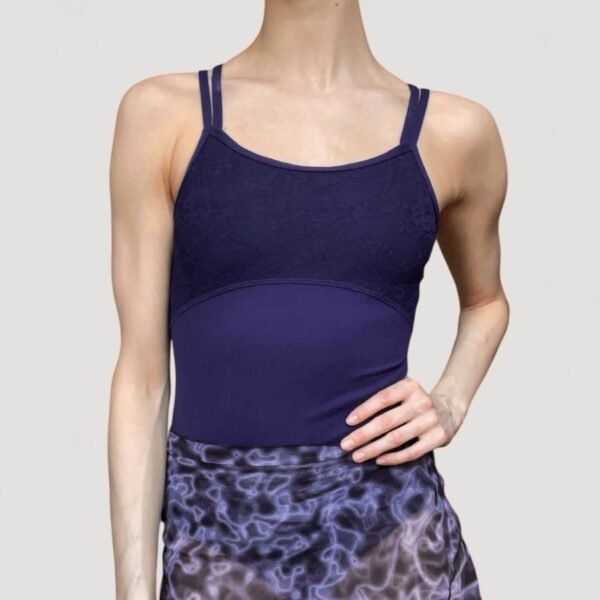 Navy blue leotard