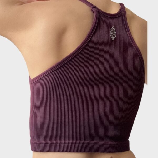 Burgundy crop top - Image 3