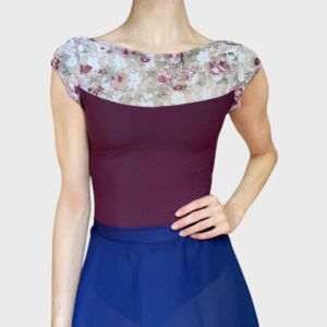 Burgundy leotard
