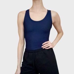 Navy blue leotard