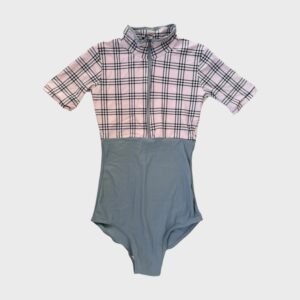 Pink plaid leotard
